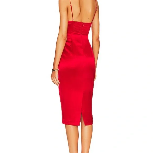 RETROFÊTE Samantha Satin Slip Dress - Picture 3 of 4